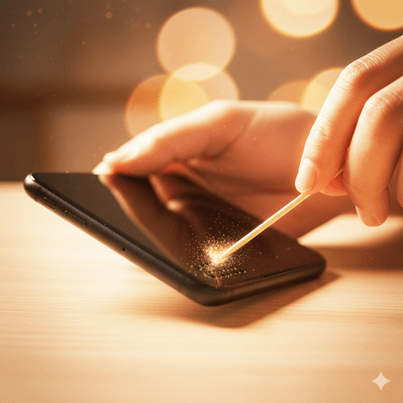 needle cleaning method to remove debris and dust