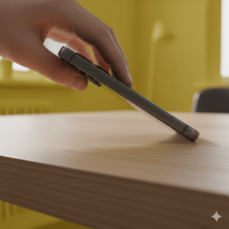 set positon of phone to ejeject water completly