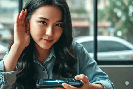 test sound of phone that it is clear or muffled